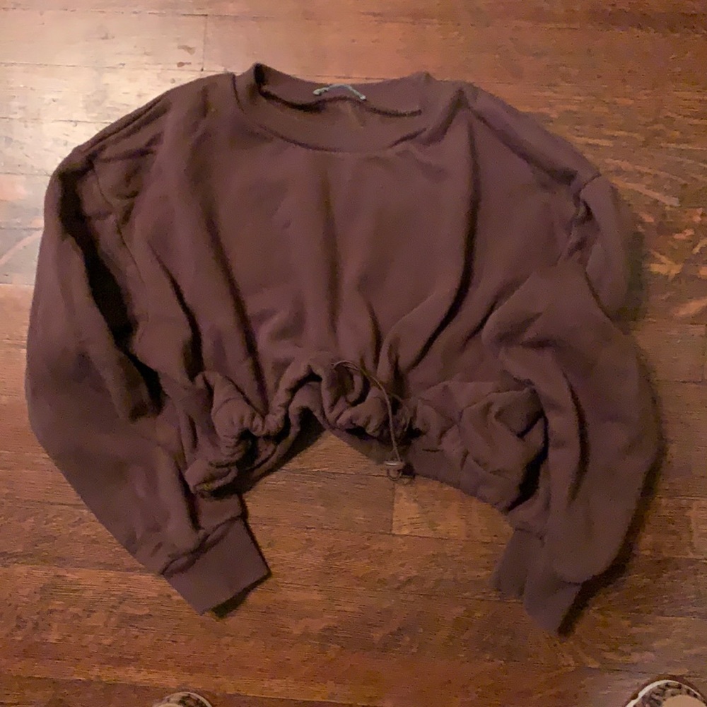 Zara crop sweat shirt